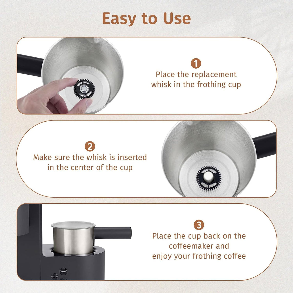 Pyxcxm replacement whisk for Keurig K-Cafe milk frother - product image 3